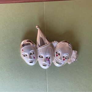 Vintage Sad Clown Brooch 1980’s